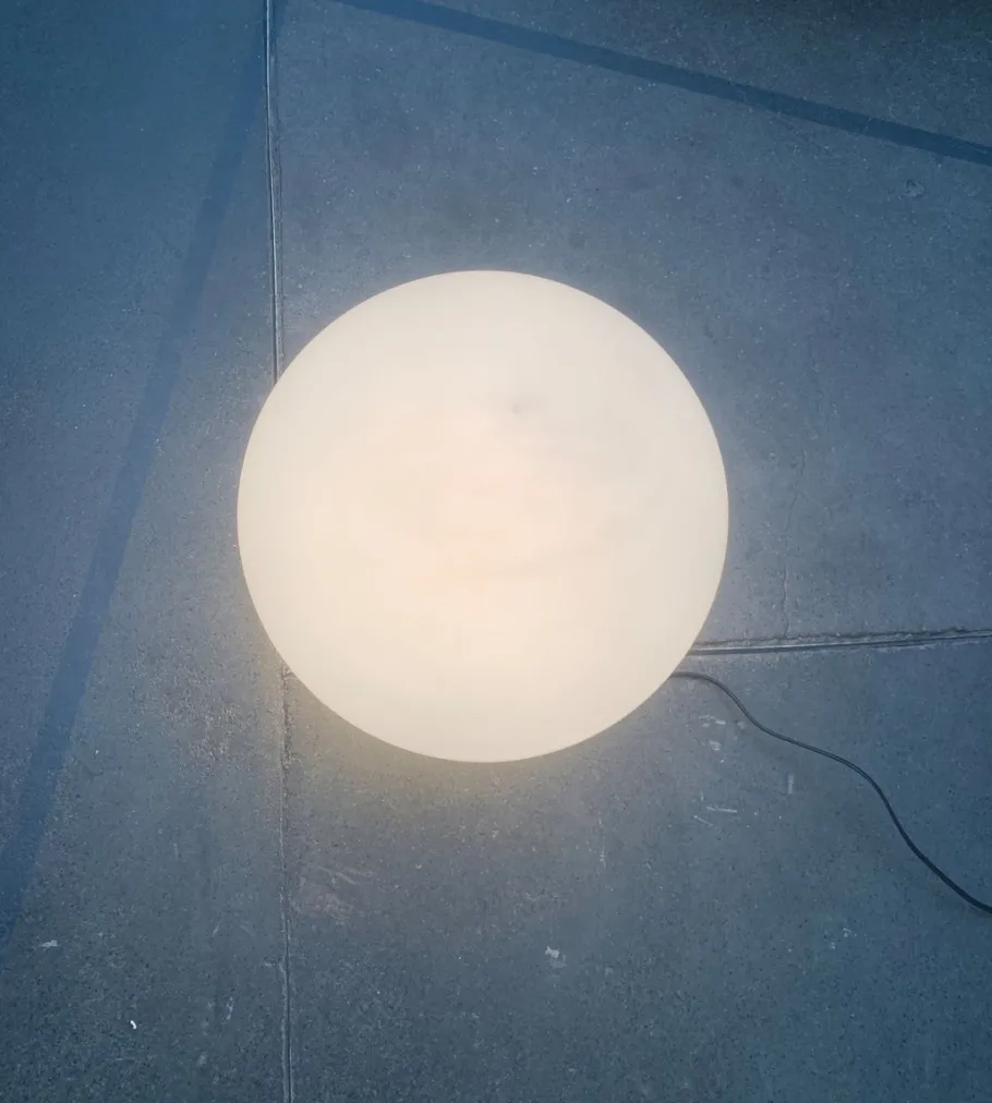 Discount Pamono Vintage Space Age French Globe Floor Lamp from SCE, France