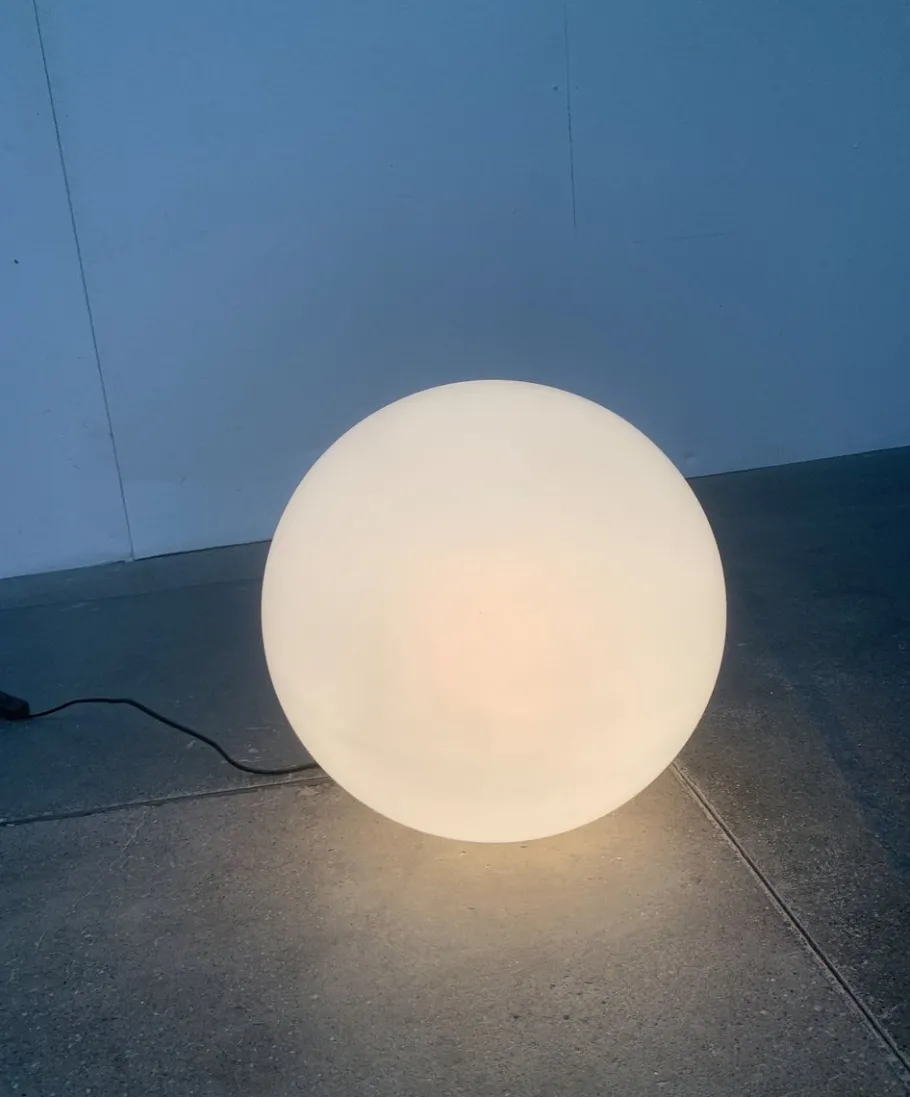 Discount Pamono Vintage Space Age French Globe Floor Lamp from SCE, France