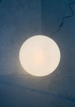 Discount Pamono Vintage Space Age French Globe Floor Lamp from SCE, France