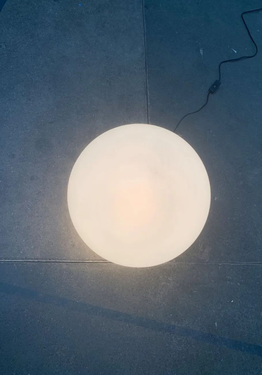 Discount Pamono Vintage Space Age French Globe Floor Lamp from SCE, France