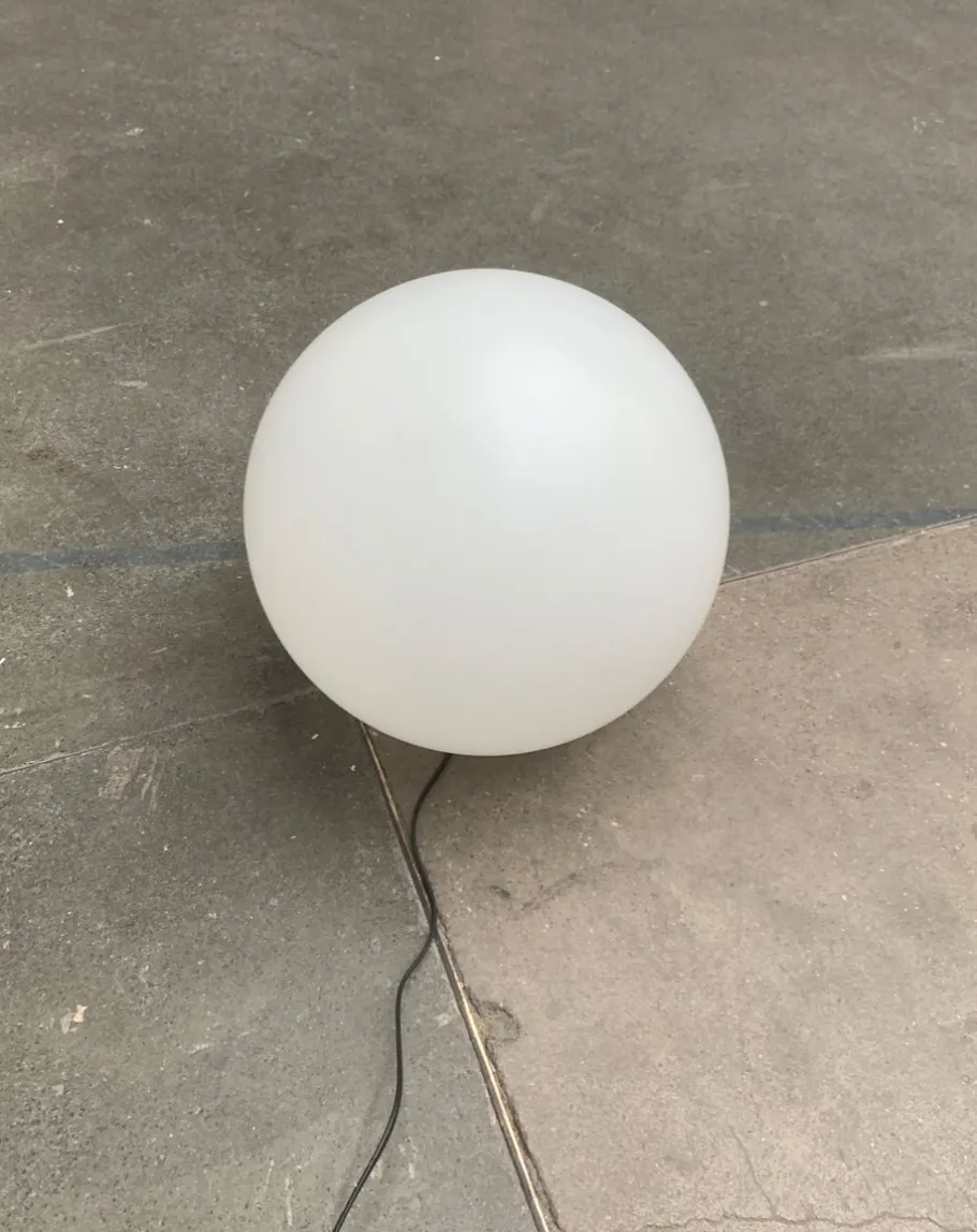 Discount Pamono Vintage Space Age French Globe Floor Lamp from SCE, France