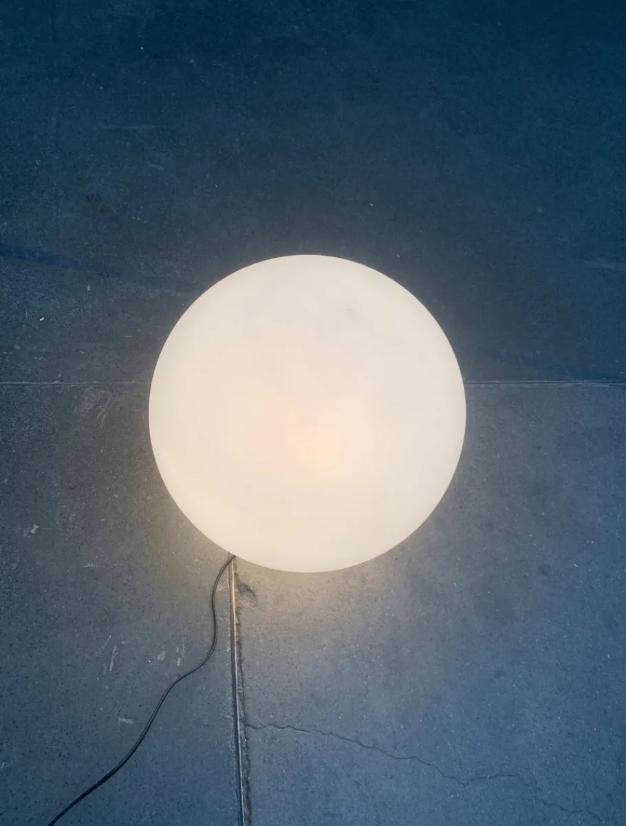 Discount Pamono Vintage Space Age French Globe Floor Lamp from SCE, France