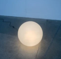 Discount Pamono Vintage Space Age French Globe Floor Lamp from SCE, France