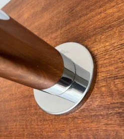 New Pamono Vintage Space Age German Chrome and Glass Ceiling Lamp by Motoko Ishii for Staff, 1970s