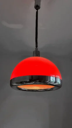 Clearance Pamono Vintage Space Age Hanging Lamp, 1970s