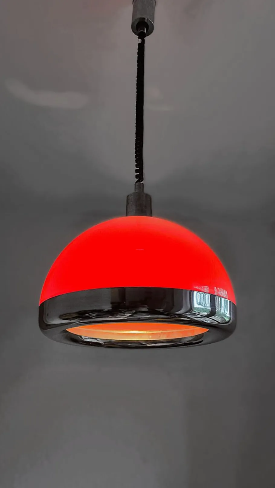 Clearance Pamono Vintage Space Age Hanging Lamp, 1970s