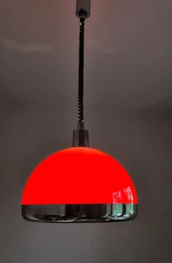 Clearance Pamono Vintage Space Age Hanging Lamp, 1970s