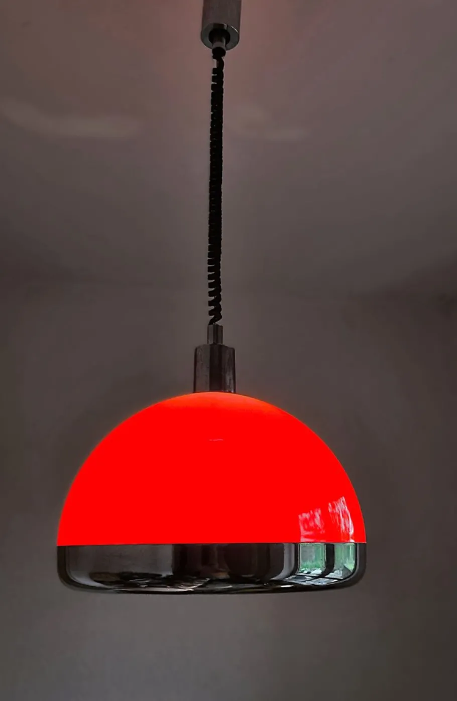 Clearance Pamono Vintage Space Age Hanging Lamp, 1970s