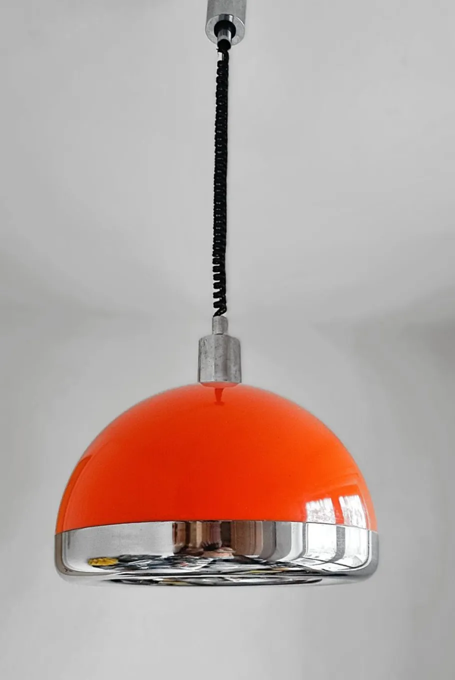 Clearance Pamono Vintage Space Age Hanging Lamp, 1970s