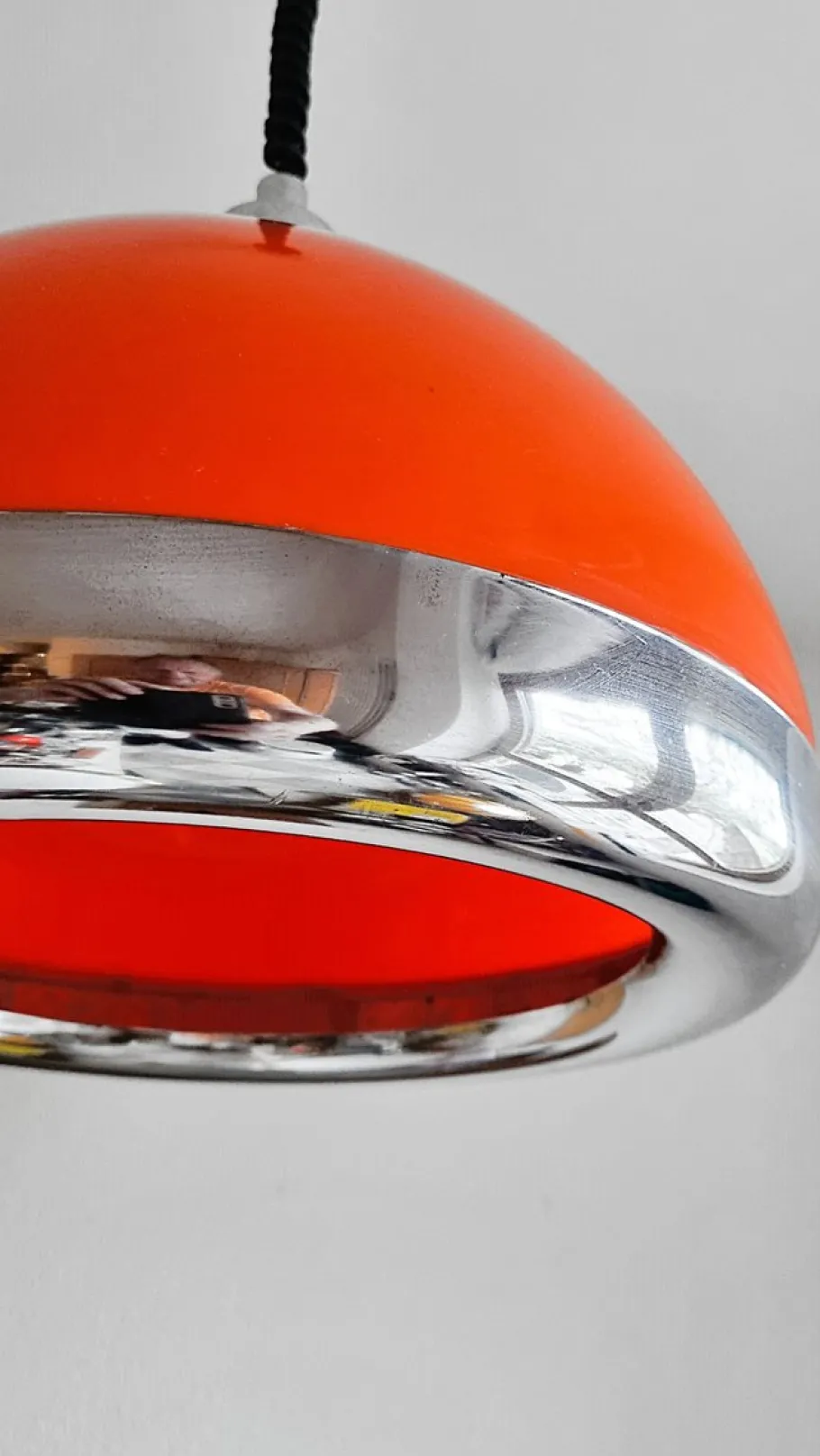 Clearance Pamono Vintage Space Age Hanging Lamp, 1970s