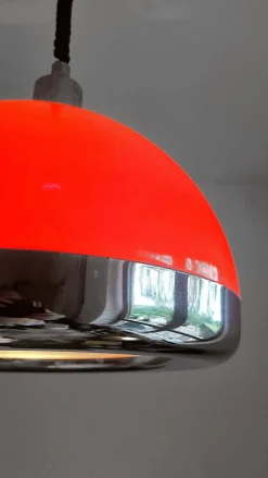 Clearance Pamono Vintage Space Age Hanging Lamp, 1970s