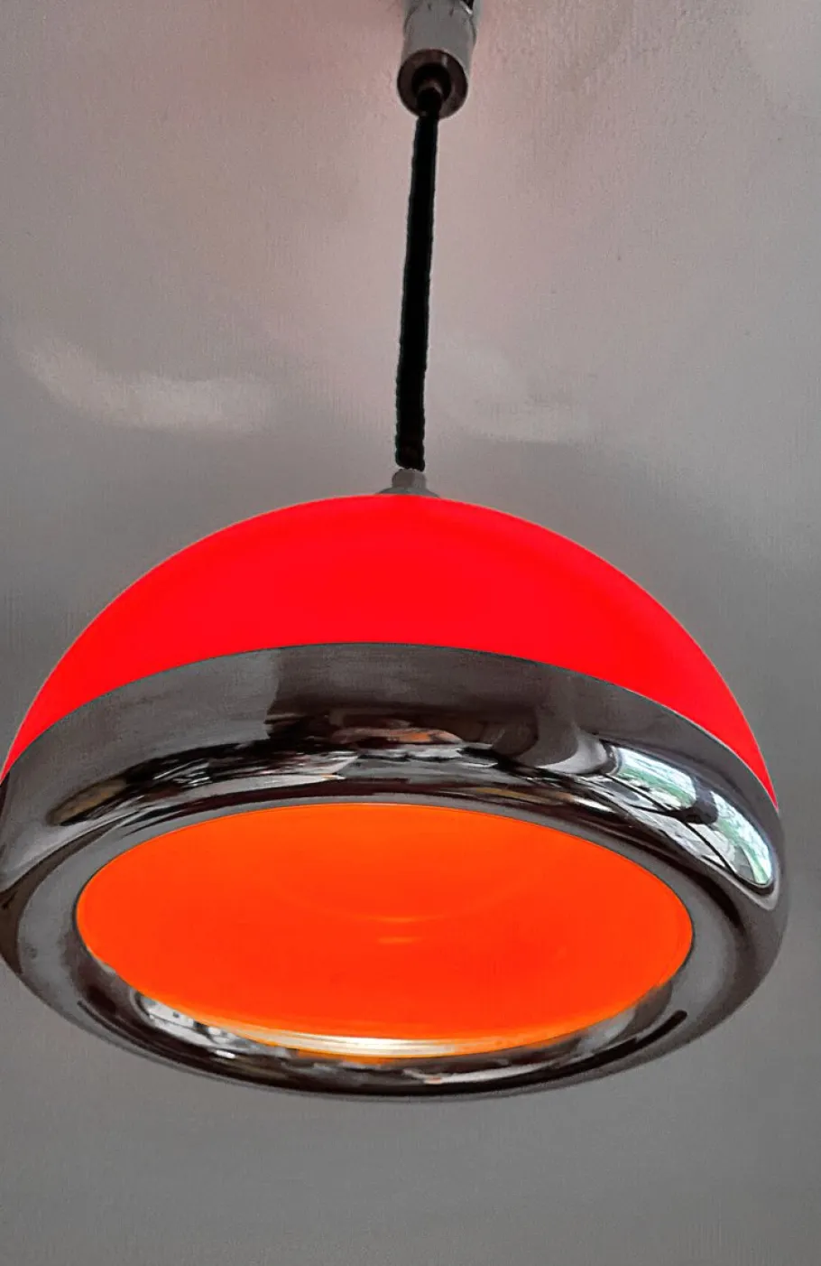 Clearance Pamono Vintage Space Age Hanging Lamp, 1970s