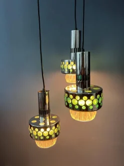 Clearance Pamono Vintage Space Age Massive Cascade Pendant Lamp