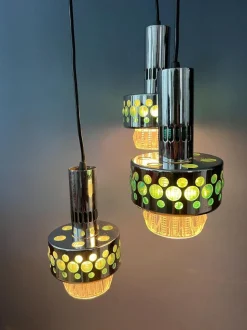Clearance Pamono Vintage Space Age Massive Cascade Pendant Lamp
