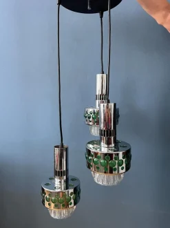 Clearance Pamono Vintage Space Age Massive Cascade Pendant Lamp