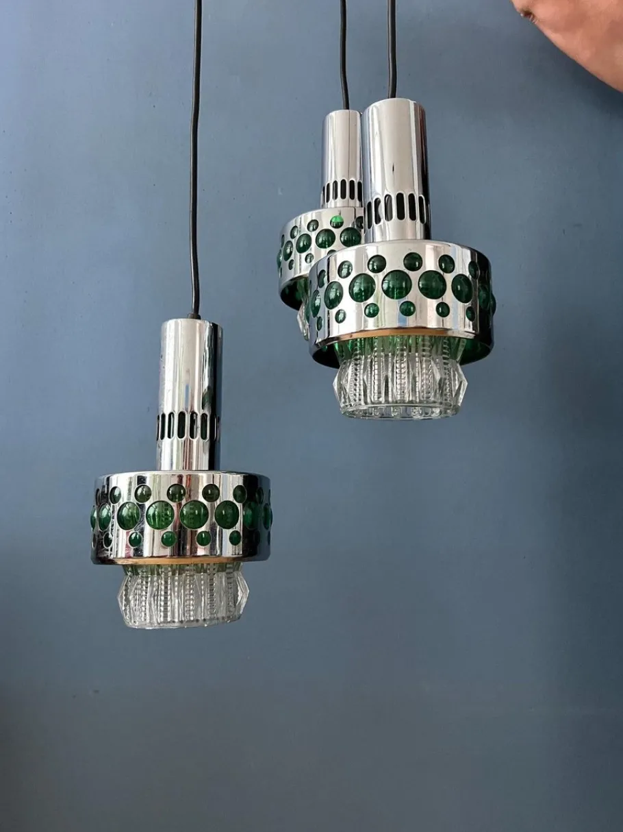 Clearance Pamono Vintage Space Age Massive Cascade Pendant Lamp