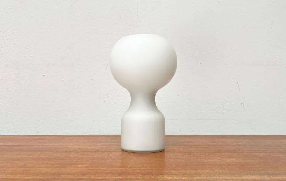 Best Pamono Vintage Space Age Minimalist Glass Table Lamp by Jean Paul Edmonds Alt for Philips, 1970s