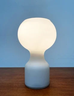 Best Pamono Vintage Space Age Minimalist Glass Table Lamp by Jean Paul Edmonds Alt for Philips, 1970s