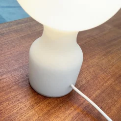 Best Pamono Vintage Space Age Minimalist Glass Table Lamp by Jean Paul Edmonds Alt for Philips, 1970s