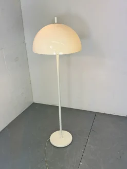 Best Pamono Vintage Space Age Modernist White Mushroom Shape Floor Lamp from Dijkstra Lampen, 1970s