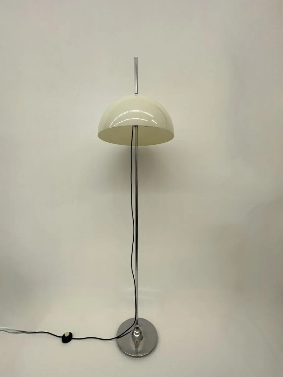 New Pamono Vintage Space Age Mushroom Floor Lamp, 1970s