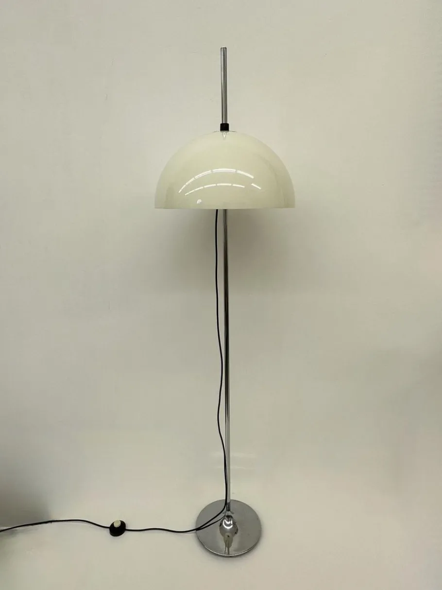 New Pamono Vintage Space Age Mushroom Floor Lamp, 1970s
