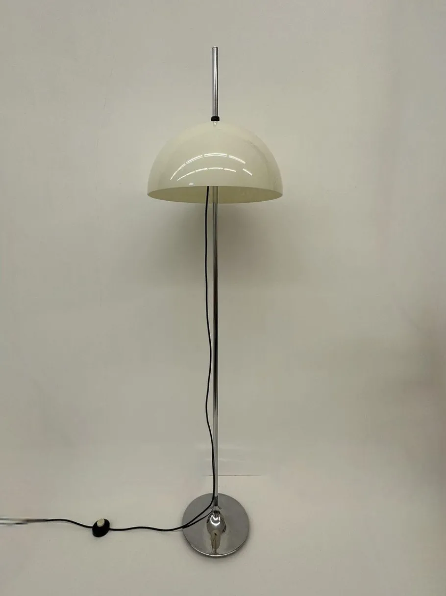 New Pamono Vintage Space Age Mushroom Floor Lamp, 1970s