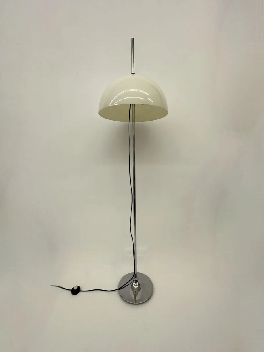 New Pamono Vintage Space Age Mushroom Floor Lamp, 1970s