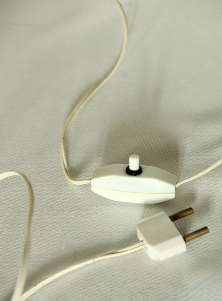 Clearance Pamono Vintage Space Age Wooden and Glass Table Lamp, Italy, 1970s