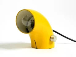 Outlet Pamono Vintage Space Age Yellow Table Lamp in Iron by Temde, 1960s