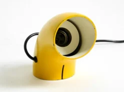 Outlet Pamono Vintage Space Age Yellow Table Lamp in Iron by Temde, 1960s