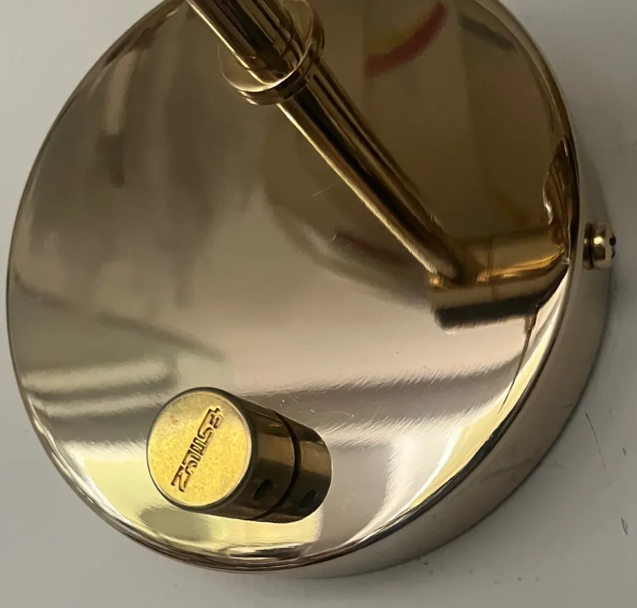 Hot Pamono Vintage Spanish Articulated Gold Wall Sconces by Estiluz, 1980s, Set of 2