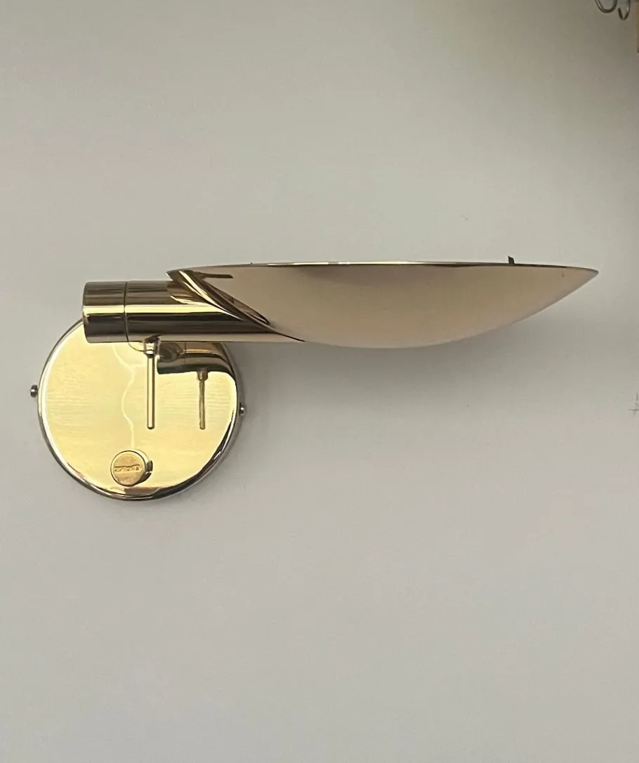 Hot Pamono Vintage Spanish Articulated Gold Wall Sconces by Estiluz, 1980s, Set of 2