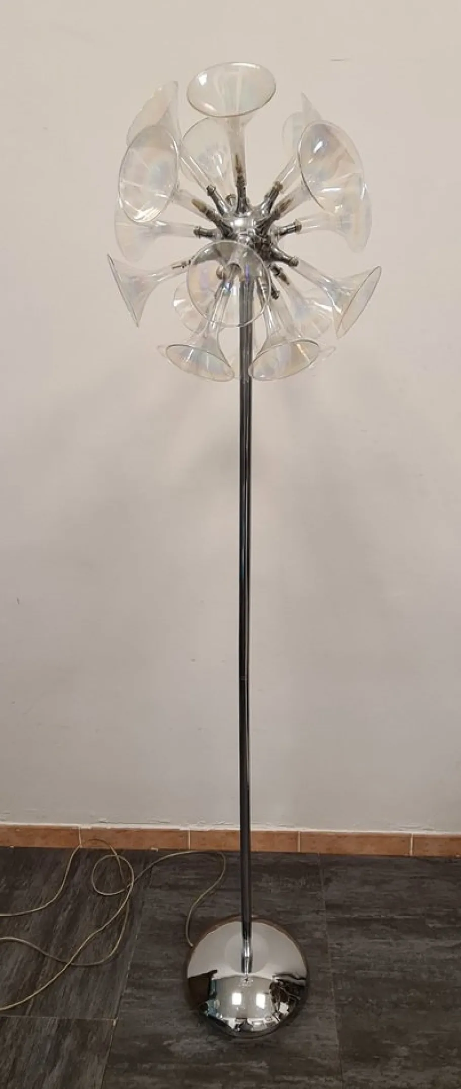 New Pamono Vintage Sputnik Floor Lamp
