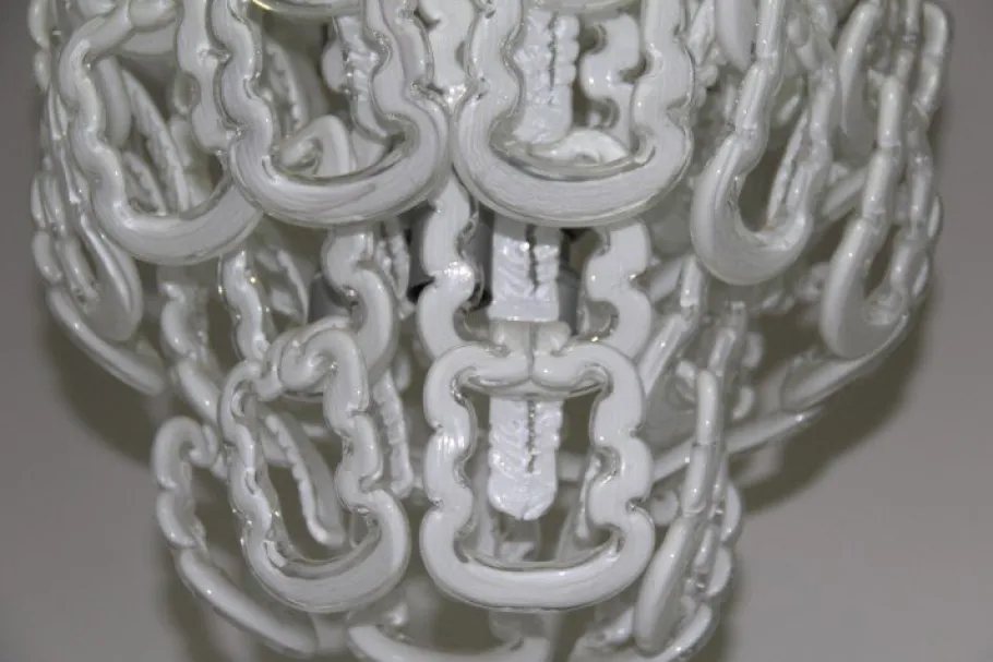 Discount Pamono Vintage Steel & Glass Chandelier, 1970s