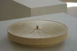 Hot Pamono Vintage Swedish Wall Sconce in Brass and Silk, 1950s