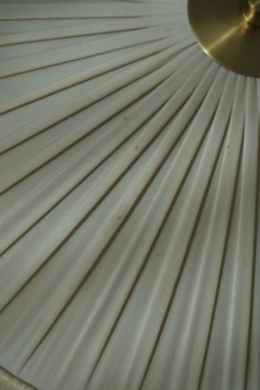 Hot Pamono Vintage Swedish Wall Sconce in Brass and Silk, 1950s