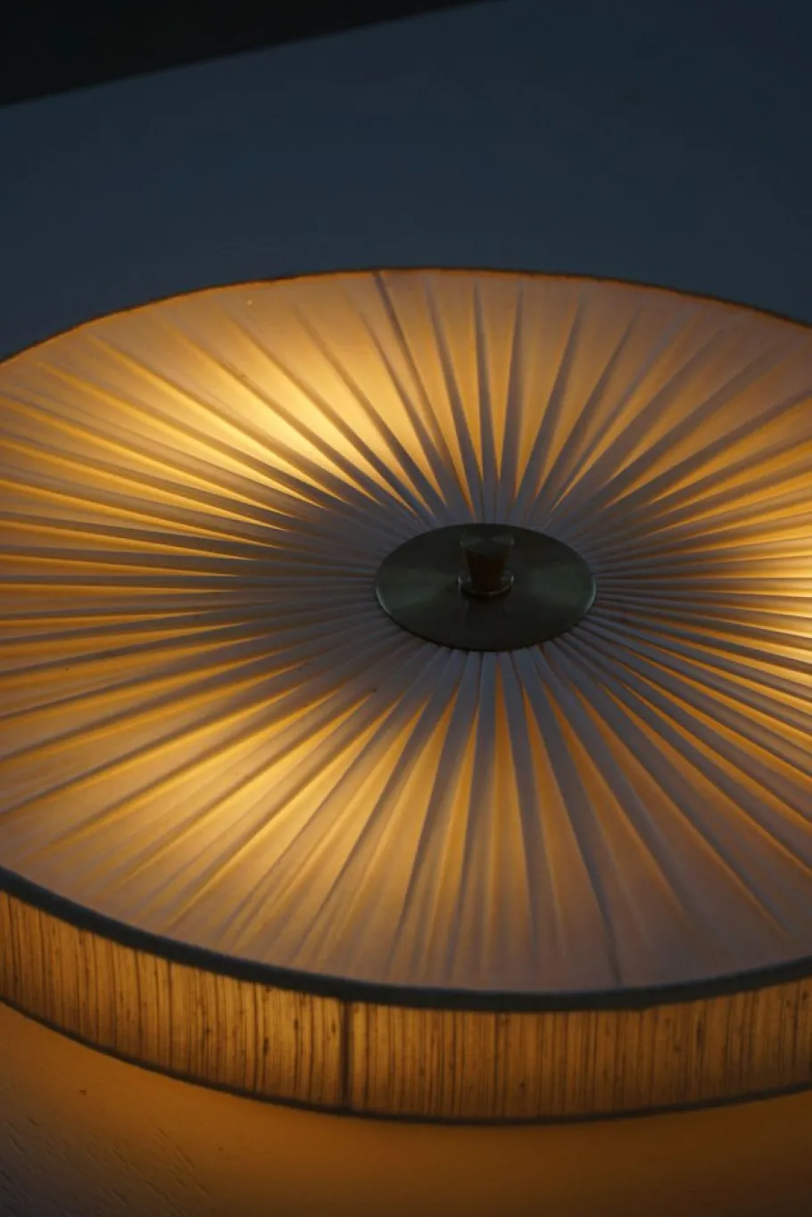 Hot Pamono Vintage Swedish Wall Sconce in Brass and Silk, 1950s