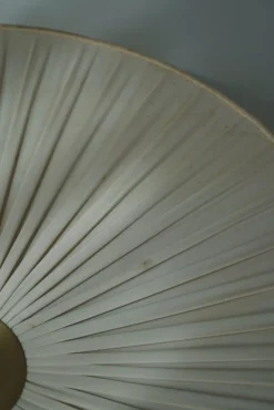 Hot Pamono Vintage Swedish Wall Sconce in Brass and Silk, 1950s