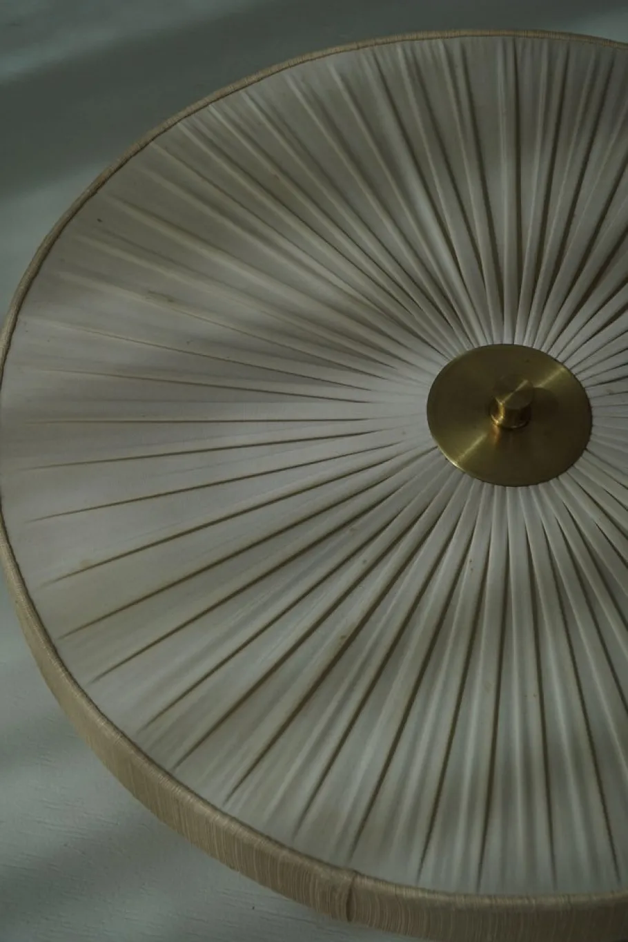 Hot Pamono Vintage Swedish Wall Sconce in Brass and Silk, 1950s