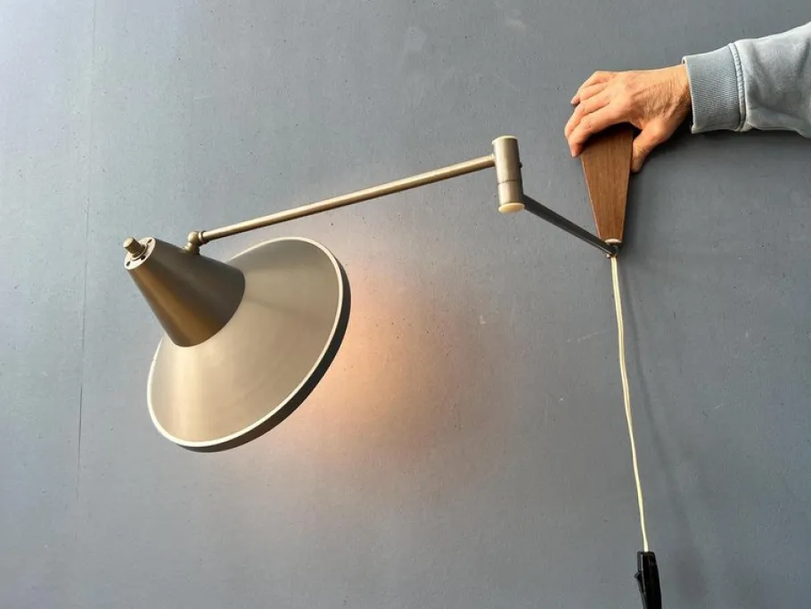 Discount Pamono Vintage Swing Arm Swivel Wall Lamp from Philips