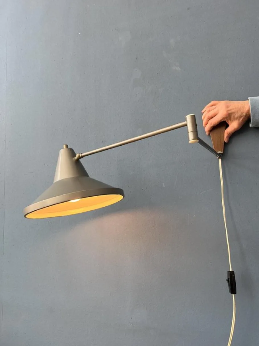 Discount Pamono Vintage Swing Arm Swivel Wall Lamp from Philips