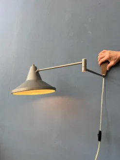 Discount Pamono Vintage Swing Arm Swivel Wall Lamp from Philips