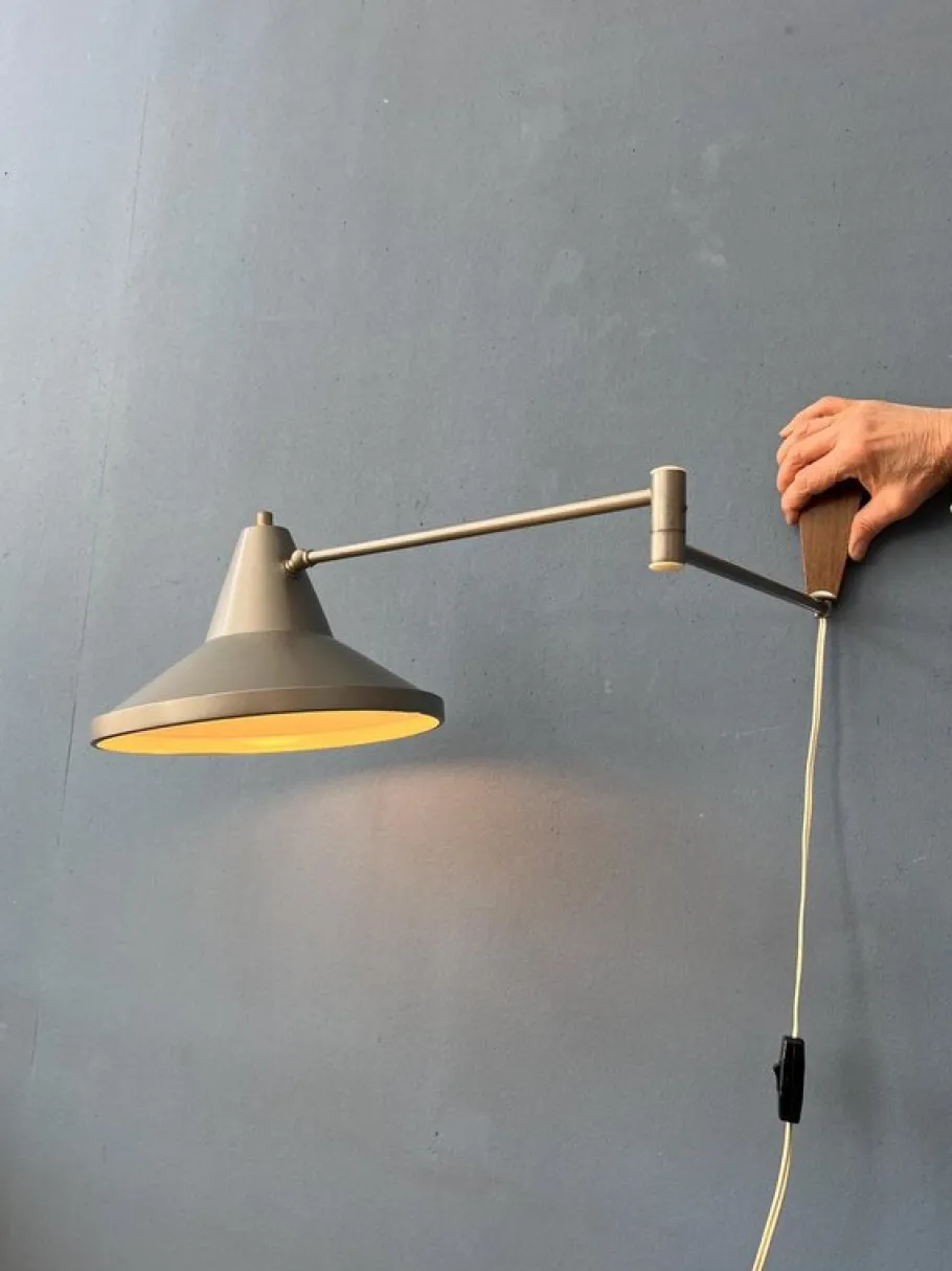 Discount Pamono Vintage Swing Arm Swivel Wall Lamp from Philips