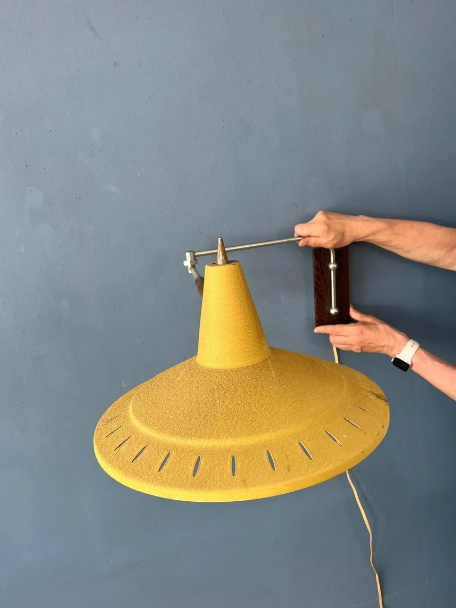 Clearance Pamono Vintage Swing Arm Van Doorn Wall Lamp in style of Rietvelds Panama