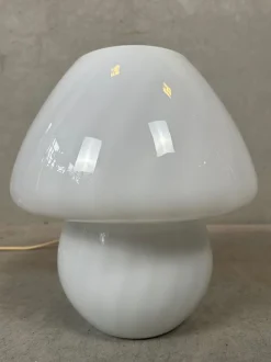 Outlet Pamono Vintage Swirl Glass Mushroom Lamp, 1980s