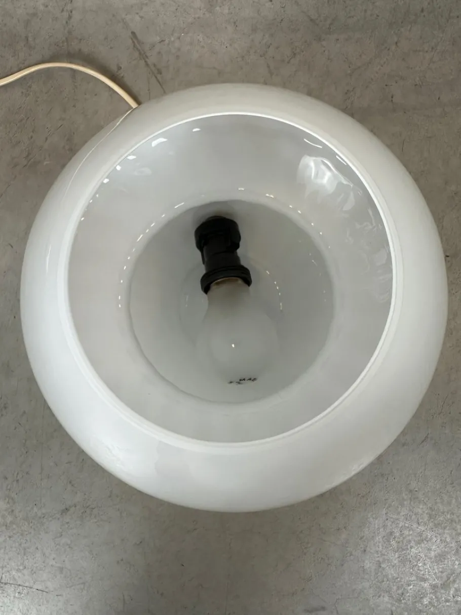 Outlet Pamono Vintage Swirl Glass Mushroom Lamp, 1980s