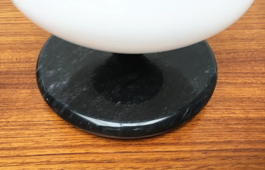 Clearance Pamono Vintage Swiss Marble and Glass Table Lamps from Optelma, Set of 2