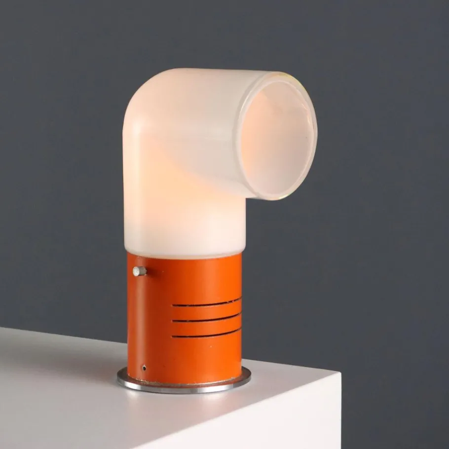 Pamono Vintage Table Lamp in Aluminium and Metal, 1970s