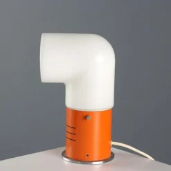 Pamono Vintage Table Lamp in Aluminium and Metal, 1970s